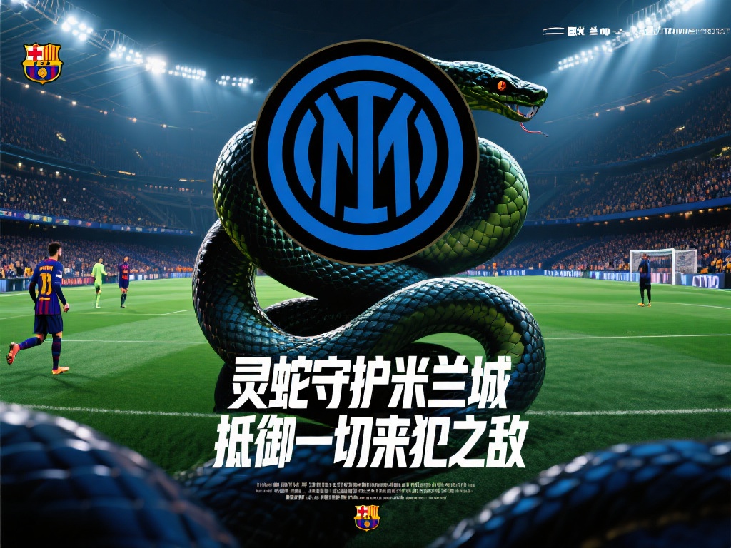 国米发布迎战巴萨海报:灵蛇守护米兰城,誓破强敌捍卫荣耀 一场万众瞩目的绿茵较量即将拉开帷幕。意甲